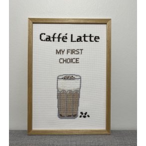 Caff Latte  - broderi kit 20x29 cm statement Caff Latte My First Choice