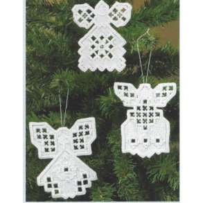 Hardanger Julepynt engle  sykit