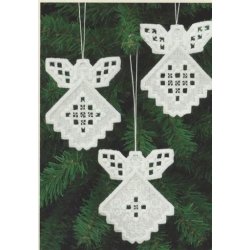 Hardanger Julepynt engle  sykit