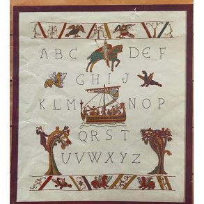 Bayeux tapetet billede Alfabet,  Abcdaire 