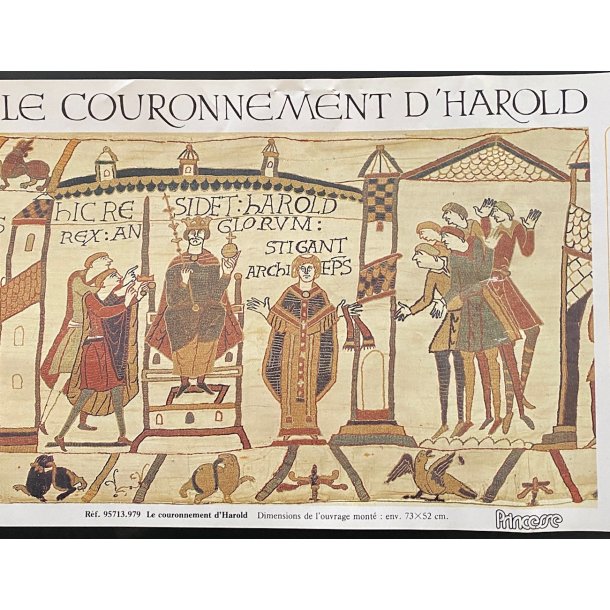 Bayeux tapetet billede Kroningen af kong Harold 
