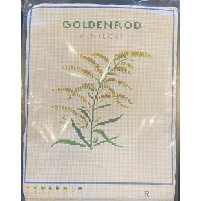  Blomsten Goldenrod fra Haandarbejdets Fremme