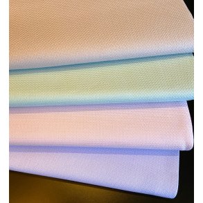 Aida Pastel 5,4 sting pr. cm/14 count - 110 cm bred - pris pr. 0,5 m.