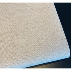 Aida 8 sting/20 count - 110 cm bred i bomuld/viskose/h�r - pris pr. 0,5 mtr.