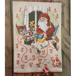 Julekalender Julemand med Hund og Kat 