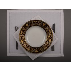 Mellemlgsserviet i mellemfin hr (10 trde pr. cm), flere kvaliteter og farver