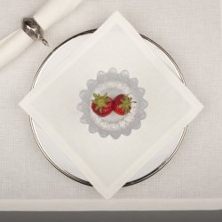 Mellemlgsserviet i mellemfin hr (10 trde pr. cm), flere kvaliteter og farver