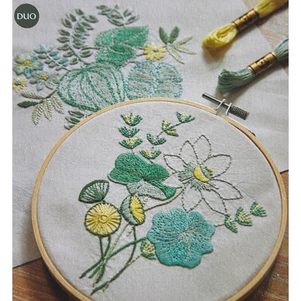 Mindful Making Broderikit fra DMC, Vandblomst Duo