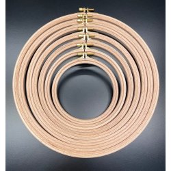 Broderiring - runde - flere strrelser