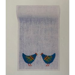 Pskelber Bl Hns - hr 7 trde og blomstergarn