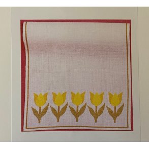 Pskelber Gule Tulipaner - hr 10 trde og blomstergarn 