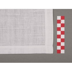 Serviet, groftv�vet hvid 7,6 tr�de pr. cm  med og uden huls�m  H:45 X L:45 cm