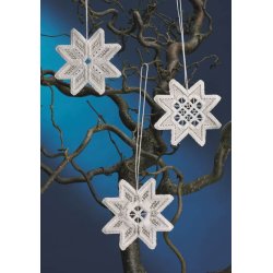 Hardanger Julepynt stjerner  sykit