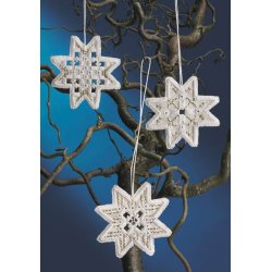 Hardanger Julepynt stjerner  sykit