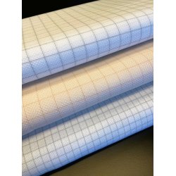 Aida Easy Count 5,4 sting/14 count - 110 cm bred med afvaskelig hjlpestreg - pris pr. 0,5 m. 