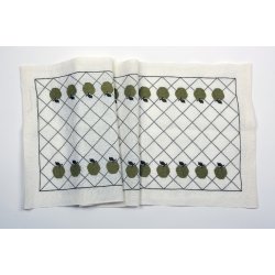 Hrbnd 11 trde - lavendel eller hvid - 45 cm bred 