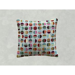 100 Cirkler pude - 2-trdet stramaj og uldgarn