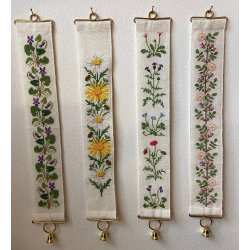 Messing beslag med klokke - flere strrelser