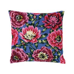 Pink blomster - ptegnet stramaj uden garn