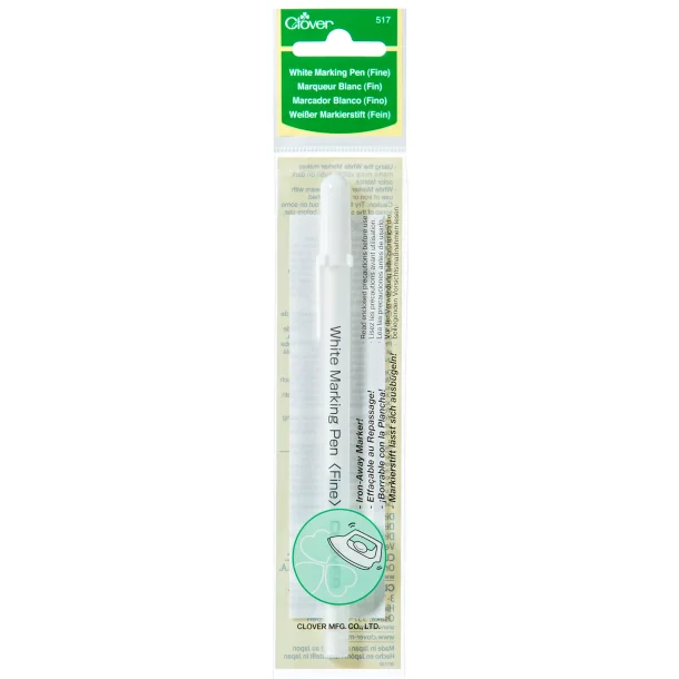 Hvid markeringspen - varmeopl�selig pen