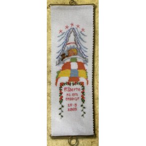 Fdselsminde Himmelseng - klokkestreng - inkl. beslag - aida 6,4 sting