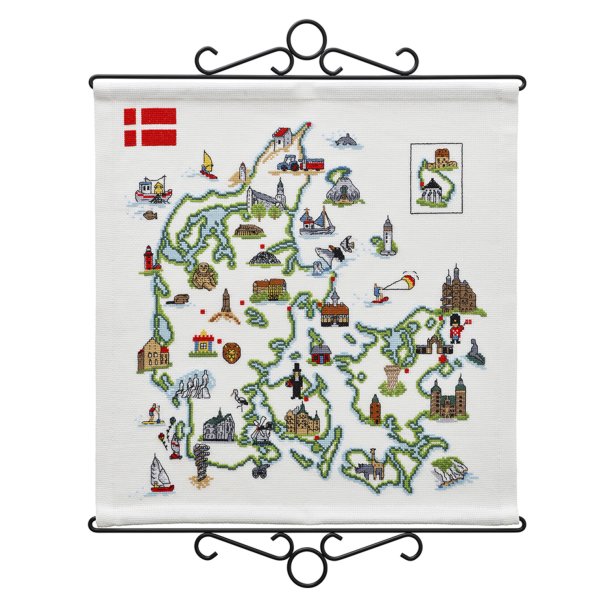 Kort over Danmark - aida 5,4