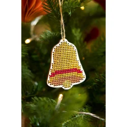 Juleklokke ophng i tr - DMC