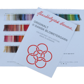 Farvekort Blomstergarn fra Hndarbejdets Fremme