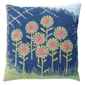 Blomster i Skumringen - 2-tr�det stramaj og h�rgarn