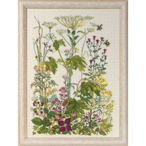 Grftekant billede - creme aida 6,4 og moulinegarn