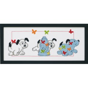 3 sm hunde i mange farver p Aida