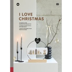 M�nsterbog - I love Christmas - motiver i korssting