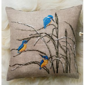 Isfugl pude - hr 8 trde og perlegarn