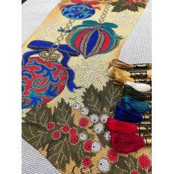 Hndmalet luksus Julesok, Julekugler og kristtorn