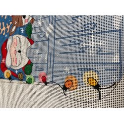 Hndmalet luksus Julesok, Julemand og rensdyr