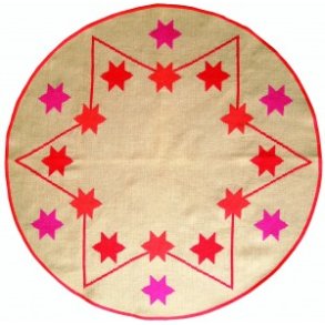 Juletrstppe med stjerner