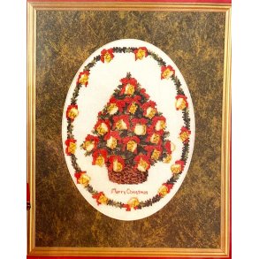 Billede Juletr med trommer og sljfer - creme hr 10 trde