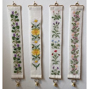 Klokkestreng mini Blomster - hr 10 trde