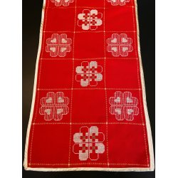 Julelber - Hjerter mnster med stof