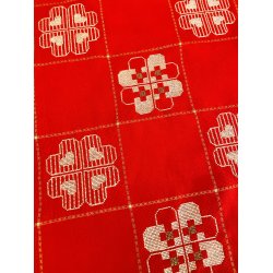 Julelber - Hjerter mnster med stof