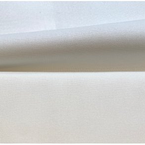 Hvid Lugana 10 trde - 140 cm bred - pris pr. 0,5 m.