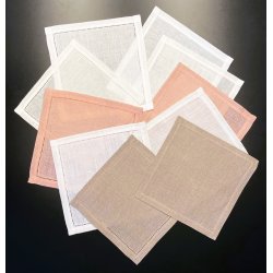 Melleml�gsserviet Hvid 21x21 cm - 7,6 tr�de h�r