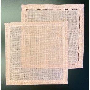 Melleml�gsserviet Rosa 21x21 cm - 7,6 tr�de h�r