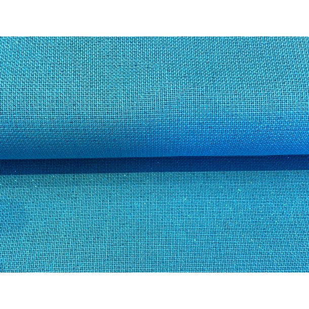 Aqua Glitter Lugana 10 trde - 140 cm bred - pris pr. 0,5 m.