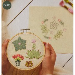 Mindful Making Broderikit fra DMC, Sukkulent Duo