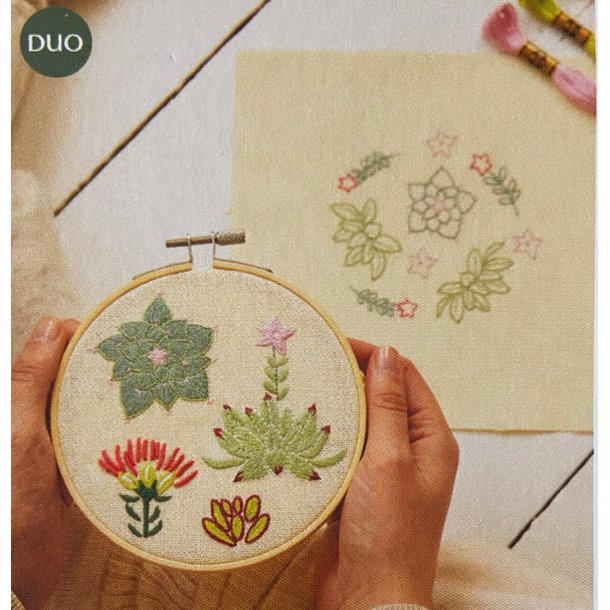 Mindful Making Broderikit fra DMC, Sukkulent Duo