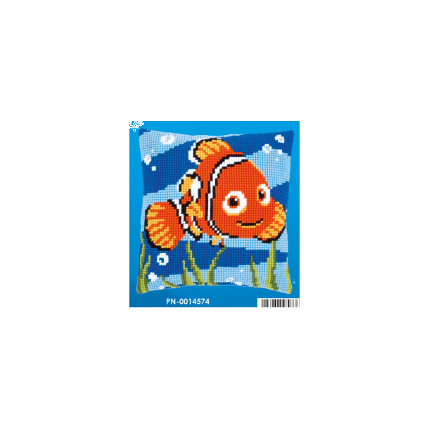 Disney Nemo pude - fortrykt stramaj 2 sting/cm og akrylgarn