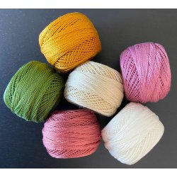 DMC Perlegarn nr. 8 - flere farver