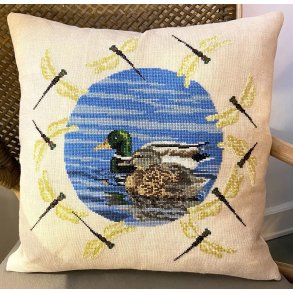 nder/andepar pude - hr 5 sting/cm og DMC moulinegarn