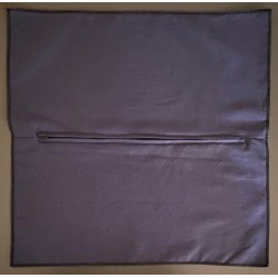 Pudebagside med lynls - 45x45 cm - flere farver